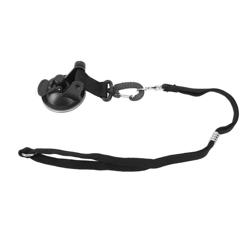 Dog Bath Tether: Black Adjustable Nylon ABS Suction Cup Tether - Strong Adsorption Long Lasting Pet Bath Restraint for Home Grooming Hospital Examination - Image 4