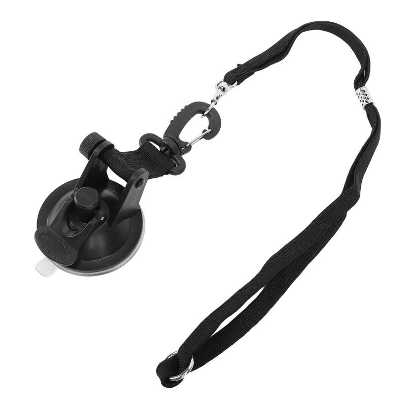Dog Bath Tether: Black Adjustable Nylon ABS Suction Cup Tether - Strong Adsorption Long Lasting Pet Bath Restraint for Home Grooming Hospital Examination - Image 3