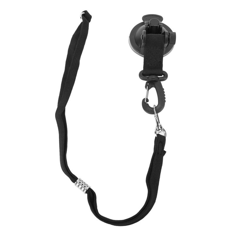 Dog Bath Tether: Black Adjustable Nylon ABS Suction Cup Tether - Strong Adsorption Long Lasting Pet Bath Restraint for Home Grooming Hospital Examination - Image 5