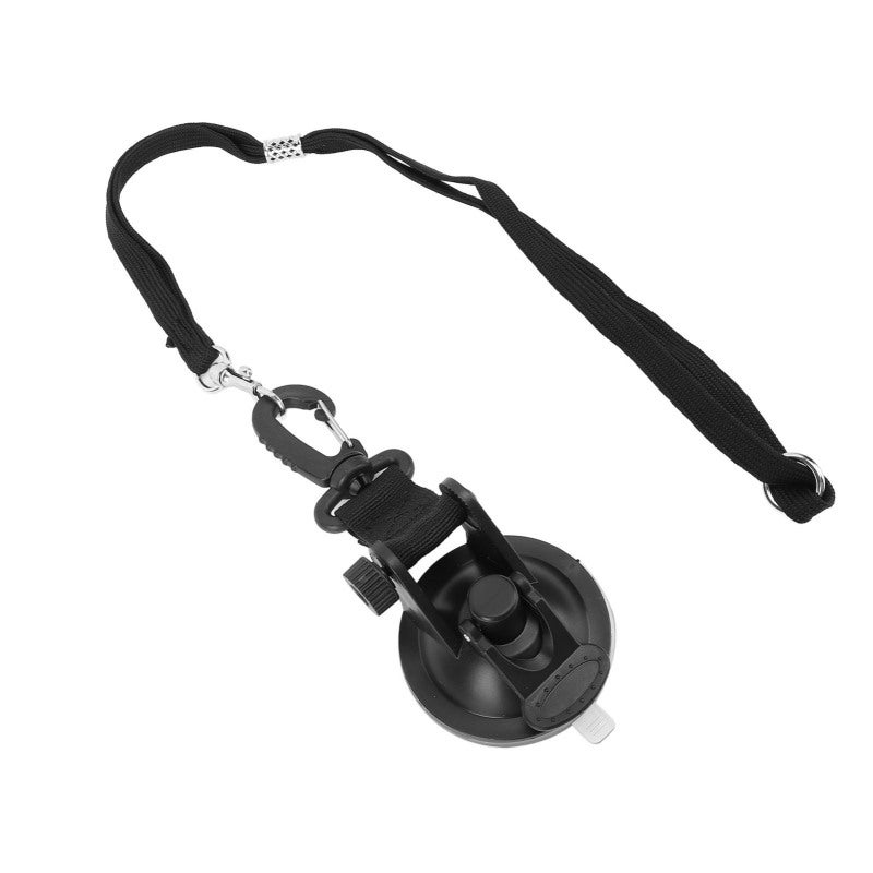 Dog Bath Tether: Black Adjustable Nylon ABS Suction Cup Tether - Strong Adsorption Long Lasting Pet Bath Restraint for Home Grooming Hospital Examination - Image 2