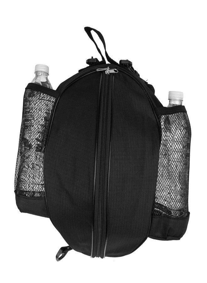 FoRapid Size 7 (29.5") Basketball Bag Soccer Ball Football Volleyball Softball Sports Ball Bag Holder Carrier+Adjustable Shoulder Strap 2 Side Mesh Pockets f/Water Bottle Towel Sports Shoes (Black) - Image 3