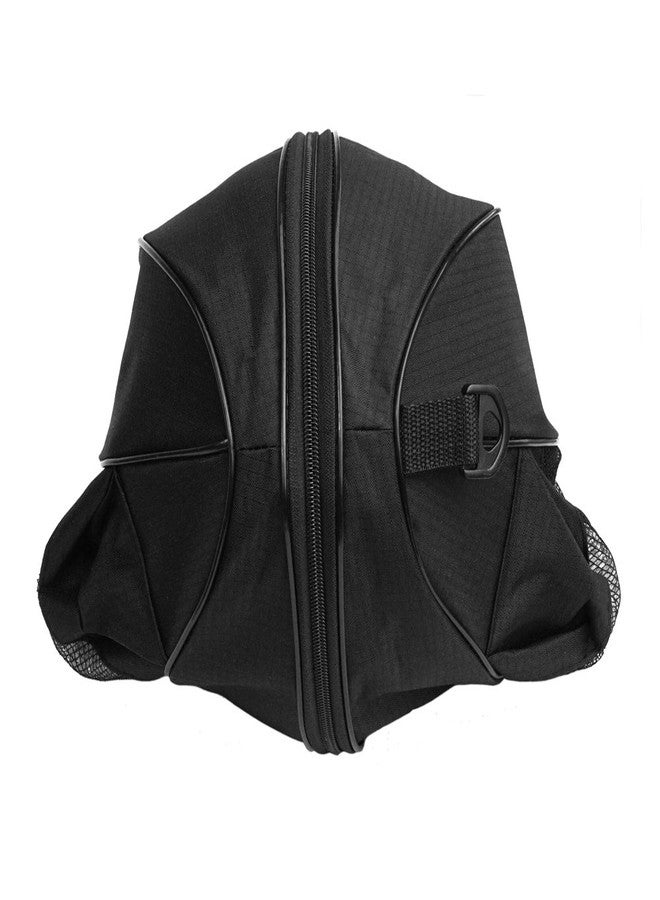 FoRapid Size 7 (29.5") Basketball Bag Soccer Ball Football Volleyball Softball Sports Ball Bag Holder Carrier+Adjustable Shoulder Strap 2 Side Mesh Pockets f/Water Bottle Towel Sports Shoes (Black) - Image 4