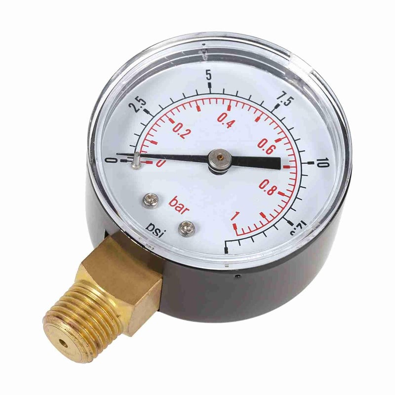 Heat insulation layer CCYLEZ Hydraulic Pressure Meter Compact Water Pressure Manometer for Air Compressor, Handheld Mini Dial Manometer 1/4" NPT Thread for Industrial Workers (1) All season compatible build - Image 2