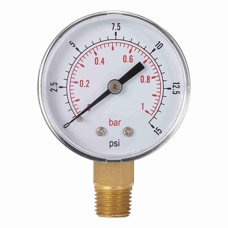 Heat insulation layer CCYLEZ Hydraulic Pressure Meter Compact Water Pressure Manometer for Air Compressor, Handheld Mini Dial Manometer 1/4" NPT Thread for Industrial Workers (1) All season compatible build - Image 1