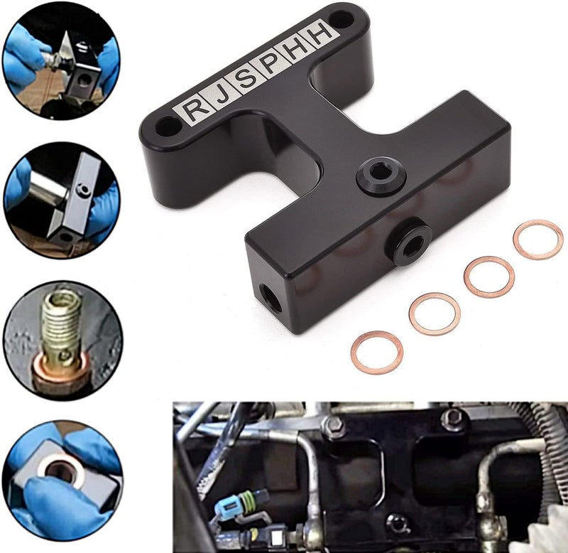 RJSPHH Fuel Filter Delete Bypass Kit for 2003-2009 Dodge Ram 5.9 & 6.7 Cummins Diesel - Image 1