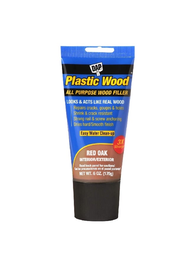 Plastic Wood All Purpose Crack Repair Wood Filler Red Oak 6 oz 00583