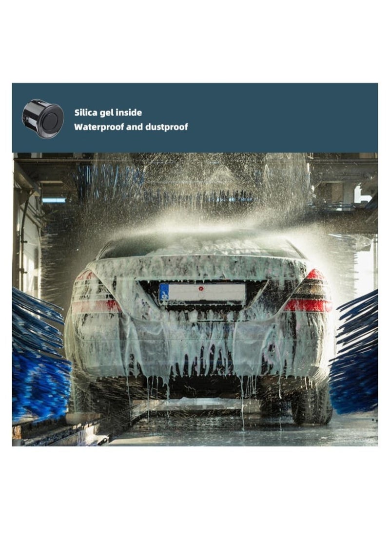 Loquat Car LED Parking Sensor Kit 4 Sensors 22mm Reverse Radar Sound Alert Indicator System - Image 3