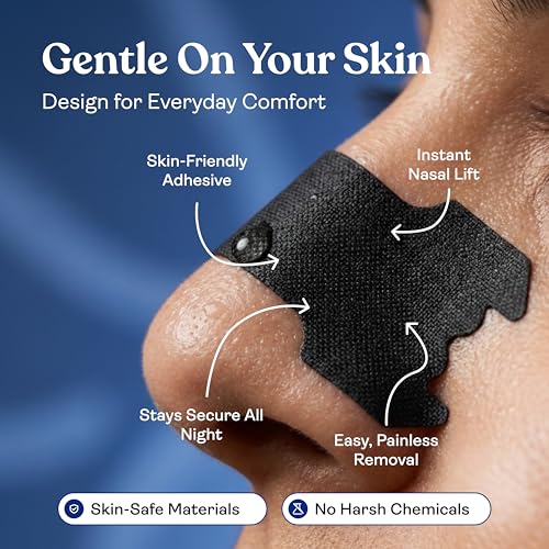 Awesome Nasal Strips for Better Breathing and Snoring, Improve Oxygen Intake, Enhances Sleep and Athletic Performance, Sweat-Resistant, Strong Hold, Skin Safe, CDSCO Approved, 30 Strips - AWESOME Nasal Strip_Pack Of 6 - Image 5