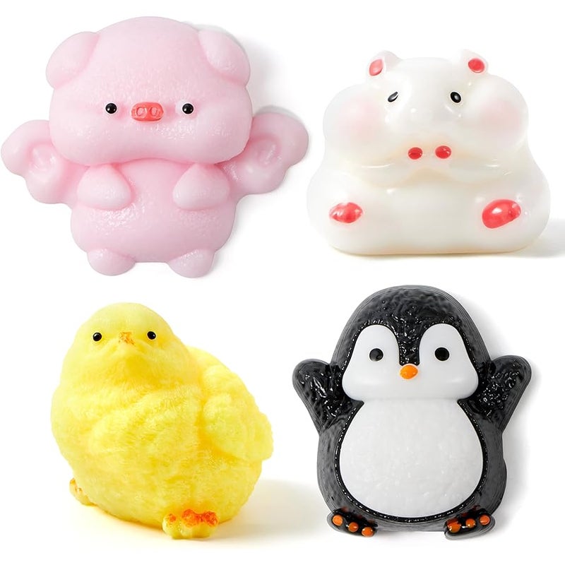 JOYIN Animals Taba Squishy Toys, Pack of 4 - Image 1