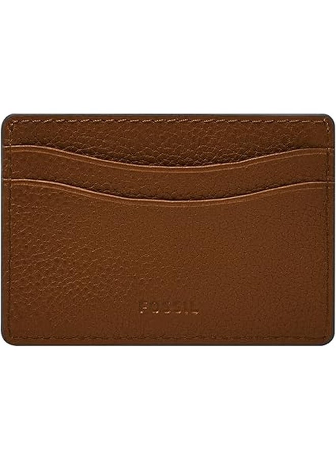 FOSSIL Fossil Men's Leather Minimalist Card Case Front Pocket Wallet  - Image 2