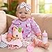 SCOM Baby Doll Girl 18 inch Realistic Soft Body Baby Doll Real Life Cute Baby with Accessories for 3 Year Old Gifts - Image 3