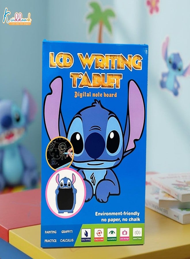 Kriiddaank Stitch LCD Writing Magic Tablet 11.5cm, Drawing Pad for Kids, Preschool Early Education Toy, Toddler Travel Game for Boys & Girls, Birthday Gift for 3 4 5 6 7 8 9 Year, Stitch Theme Color - Image 3