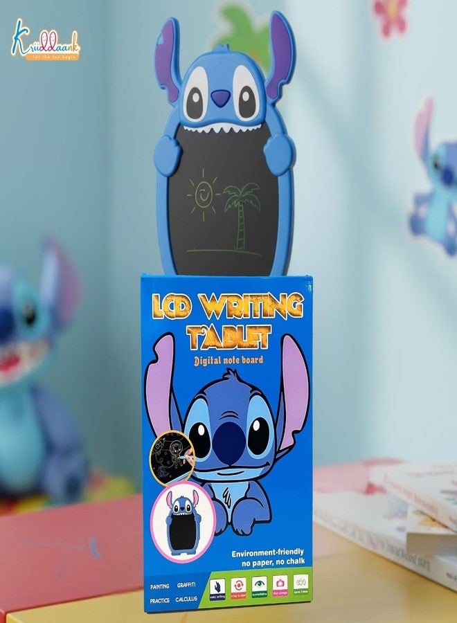 Kriiddaank Stitch LCD Writing Magic Tablet 11.5cm, Drawing Pad for Kids, Preschool Early Education Toy, Toddler Travel Game for Boys & Girls, Birthday Gift for 3 4 5 6 7 8 9 Year, Stitch Theme Color - Image 2