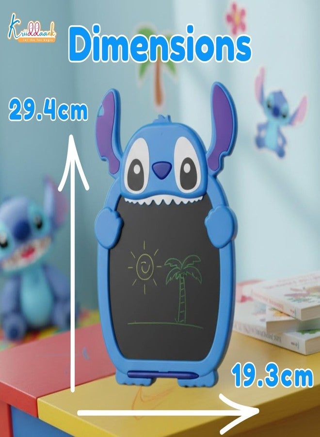 Kriiddaank Stitch LCD Writing Magic Tablet 11.5cm, Drawing Pad for Kids, Preschool Early Education Toy, Toddler Travel Game for Boys & Girls, Birthday Gift for 3 4 5 6 7 8 9 Year, Stitch Theme Color - Image 4