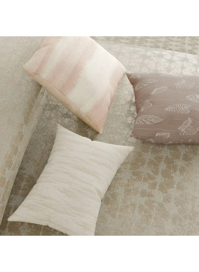 DANUBE HOME AW25 OxFord Reverie DJ9337 Jacquard King Comforter Set - 7 Pieces Blush Pink, Luxurious Polyester Cotton Bedding, Stylish Comforter Set For Bedroom