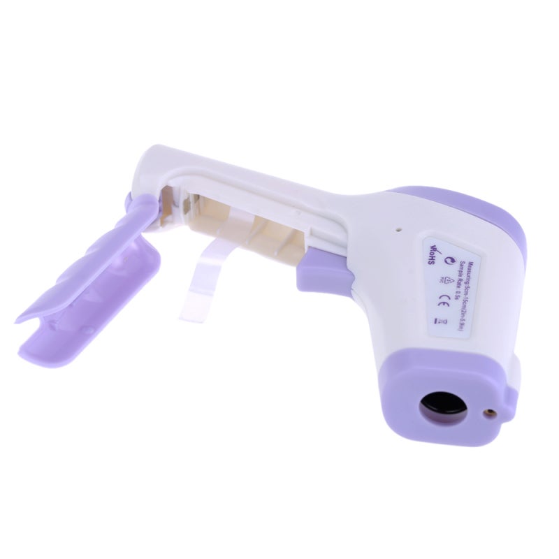 Non-Contact Thermometer: Purple Accurate Measurement Device - 34 Reading Memory & 3-Color Fever Alarm Infrared Thermometer for Home Healthcare - Image 2