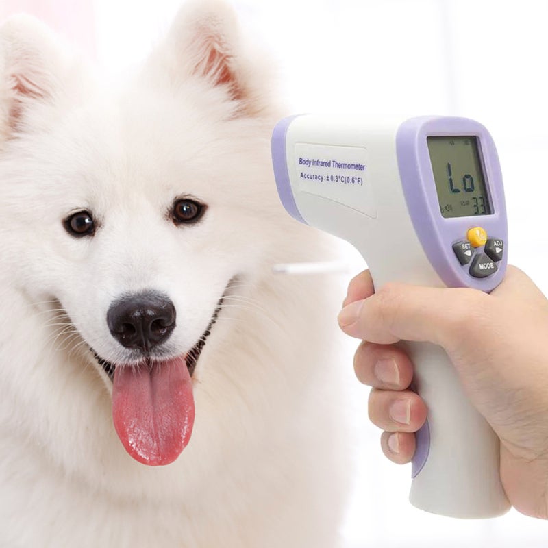 Non-Contact Thermometer: Purple Accurate Measurement Device - 34 Reading Memory & 3-Color Fever Alarm Infrared Thermometer for Home Healthcare - Image 4