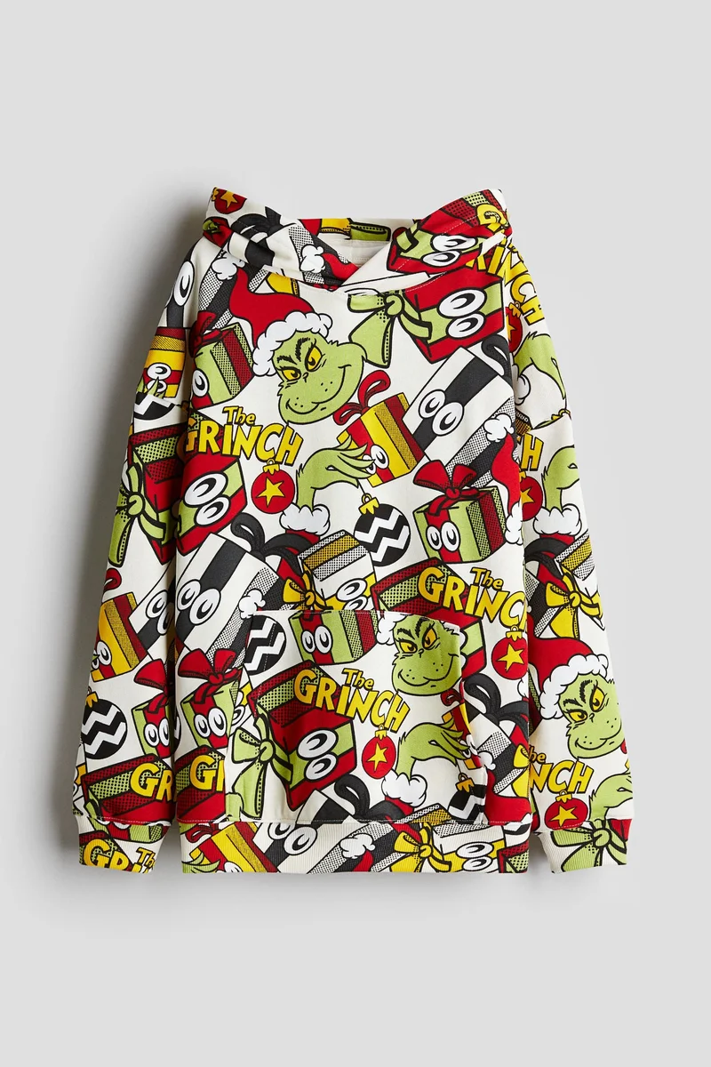 اتش اند ام هودي مزيّنة بطبعة