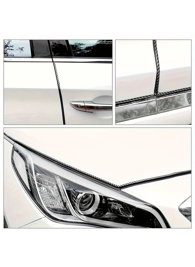 Carbon Fiber Black 5M Anti Collision Car Door Strip Sealed Edge Protection - Image 4