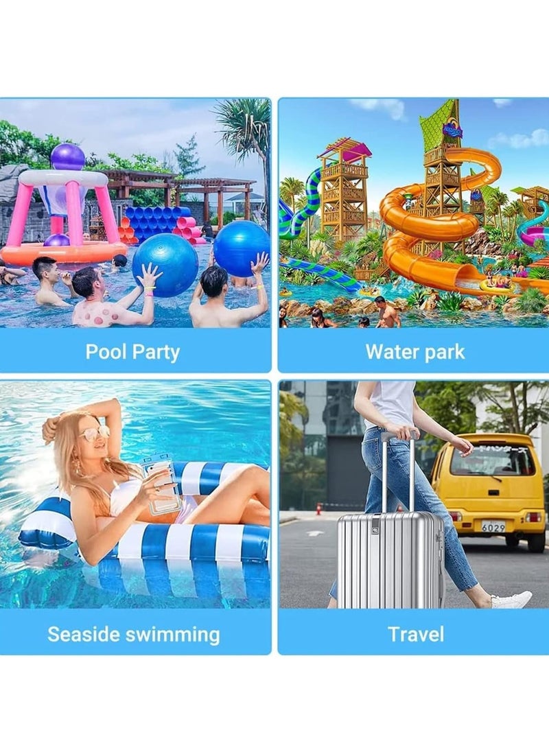 Pool Floats Adult Size Inflatable Pool Float for Swimming Pool Accessories Pool Lounger Sofa Portable Floating Water Hammock Swimming Pool Chair for Outdoor Beach Pool Lake (Blue)