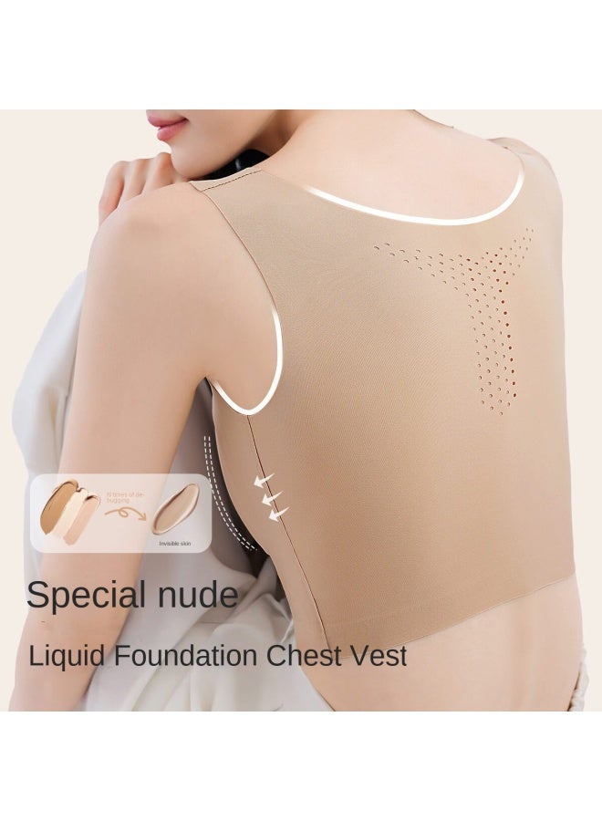Top melon Foundation Series Sports Compression Bra】category A Large Bust Minimizing, Shockproof, Seamless Vest Bra - Image 2