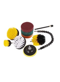 Y&D Car's Drill Clean Brush Scrub Pads Kit Power Scouring Pad - Set  13 Pieces  - Image 1