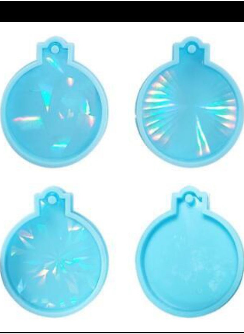Generic - 4 Pieces Different Design Ornament Holographic Mold for Resin Making - Image 1