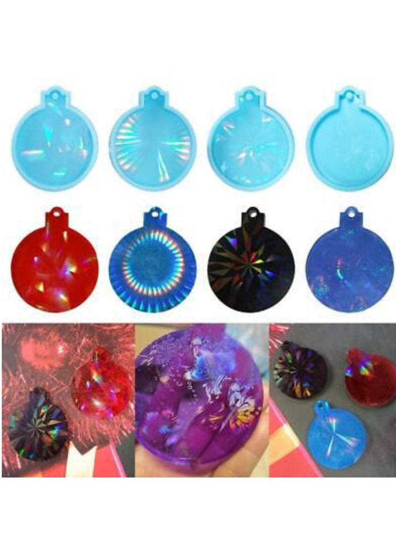 Generic - 4 Pieces Different Design Ornament Holographic Mold for Resin Making - Image 1