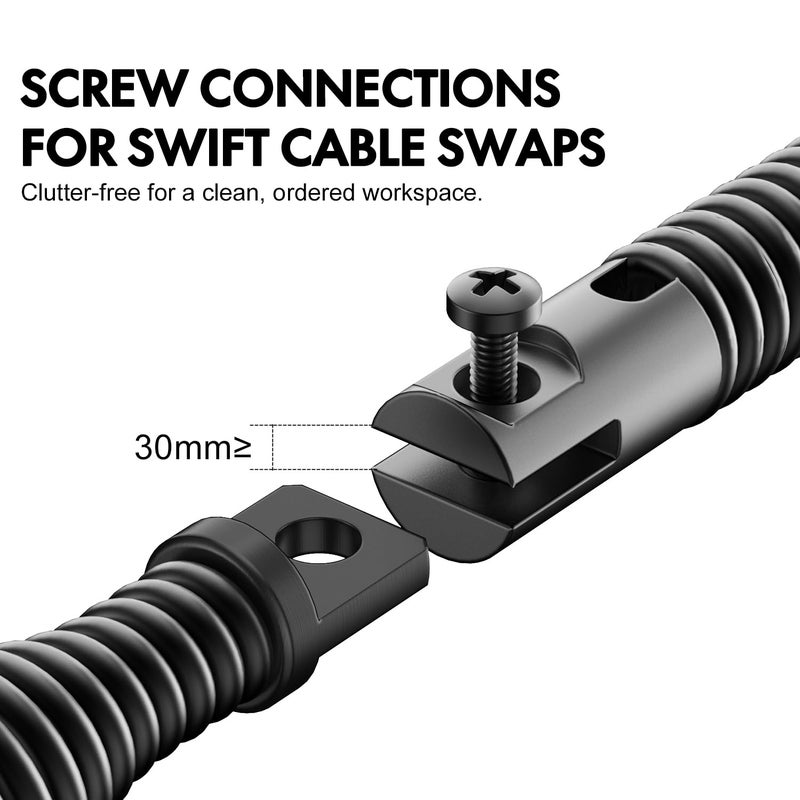 POPULO 8-Piece Drain Snake Drill Attachment - Tackle Any Clog with Precision,Commonly Used in POPULO 50FT-100FT AC Drain Cleaning Machine,Suitable for 5/16-inch to 3/4-inch Drain Snake Cable - Image 4