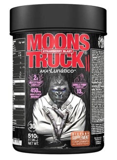 Moonstruck II Zero - Stimulant-Free Pre-Workout Powder with 13g Nitric Oxide, Strawberry Blast, 540g, 30 Servings