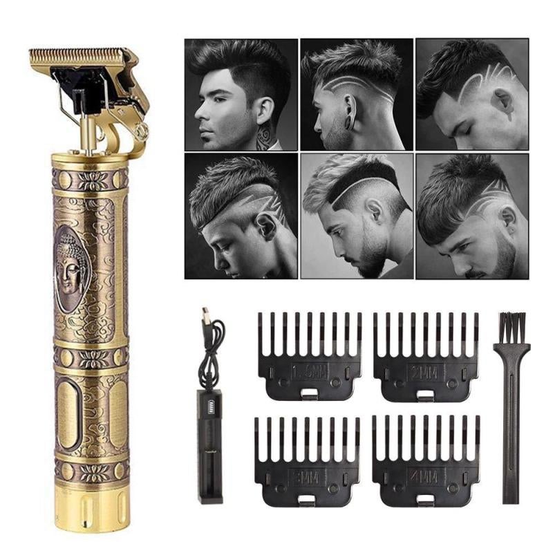 Professional Hair Clipper: Titanium Ceramic Blade For Precise Cutting - High-strength Zinc Alloy Body For Durability - 1200mAh Battery With 120 Min Runtime For Professional Styling At Home Or Salon - Image 2