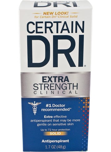 CERTAIN DRI Certain Dri Antiperspirant Solid for Excessive Perspiration-1.7 Ounce (Pack of 2) 