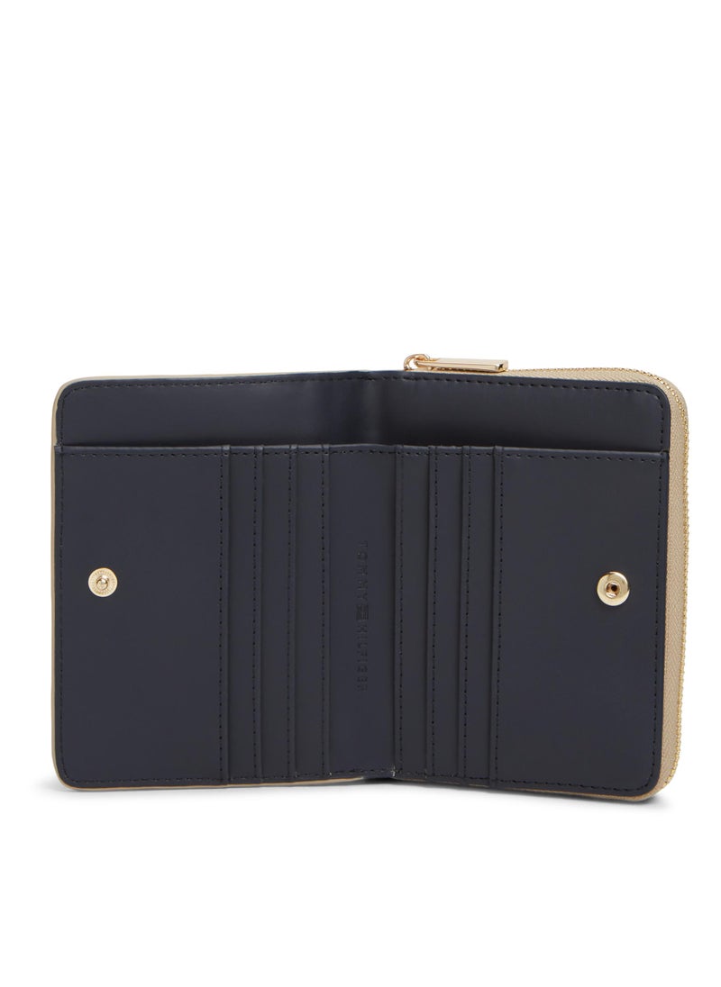 TOMMY HILFIGER Hilfiger Icon Debossed Zip-Around Flap Wallet - Image 4