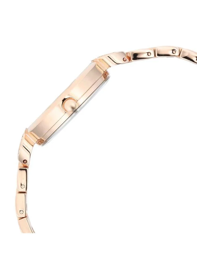 TITAN Women Analog Display Watch With Rose Gold Metal Strap - 95278WM01