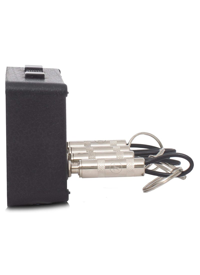 Marshall - Key Holder, Key Organisation,Mounting Guitar Amp Key Hanger. Includes 4 Guitar Plug Keychains and 1 Wall Mounting Kit. Easy Installation. - Image 1