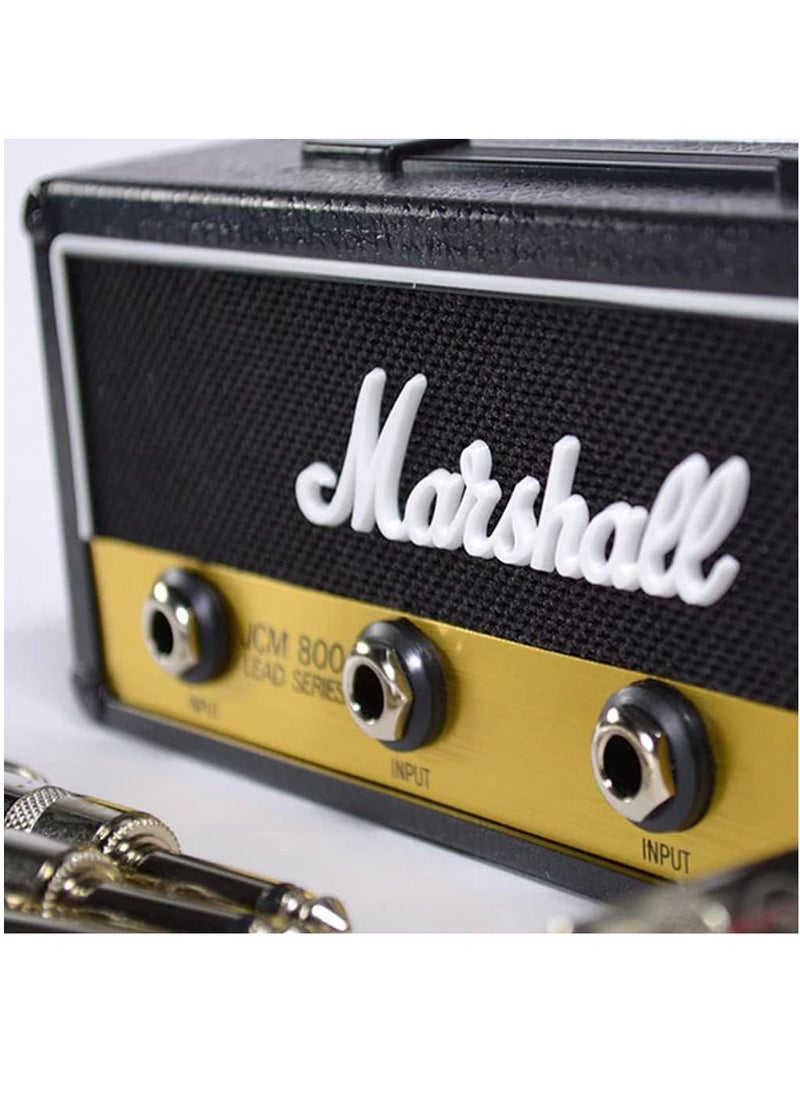Marshall - Key Holder, Key Organisation,Mounting Guitar Amp Key Hanger. Includes 4 Guitar Plug Keychains and 1 Wall Mounting Kit. Easy Installation. - Image 1