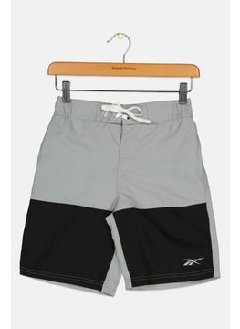 Reebok Kids Boy Drawstring Training Outdoor Short, Grey  - Image 1