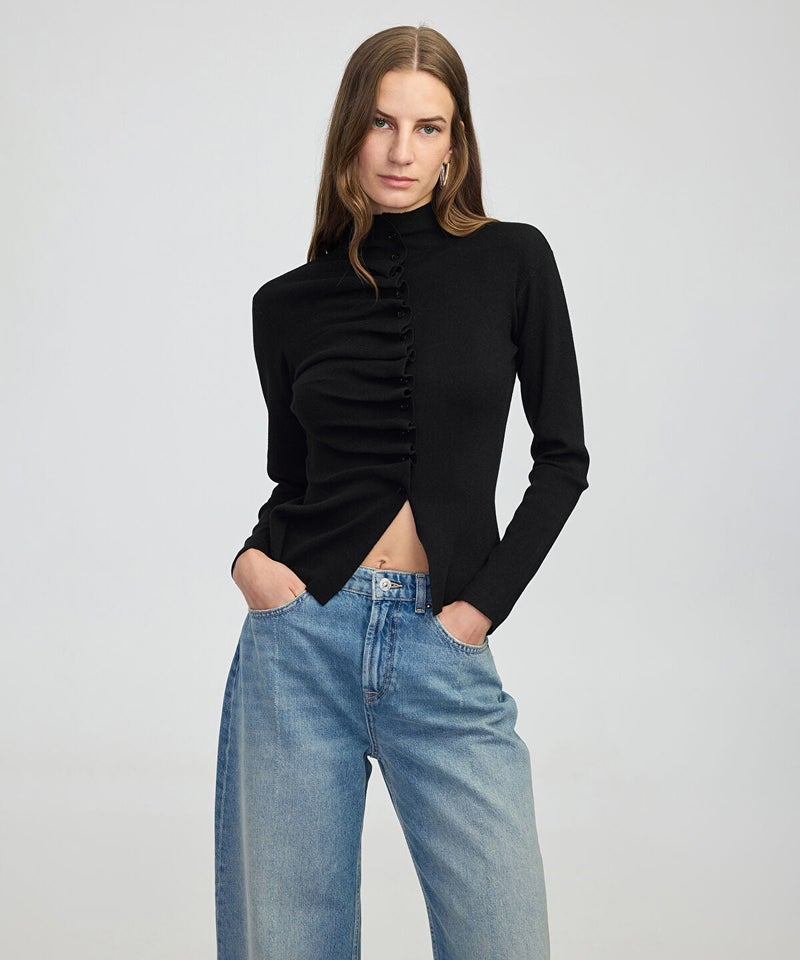 Ipekyol Asymmetric Knit Top - Image 1