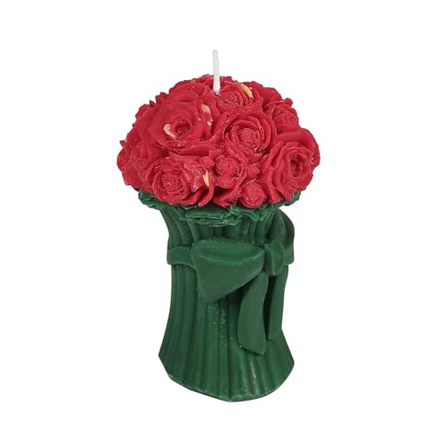 Parkash Candles Premium Unscented Rose Bouquet Shaped Candle || Decorative Candle for Home Decor || Made by Paraffin Wax - Image 2