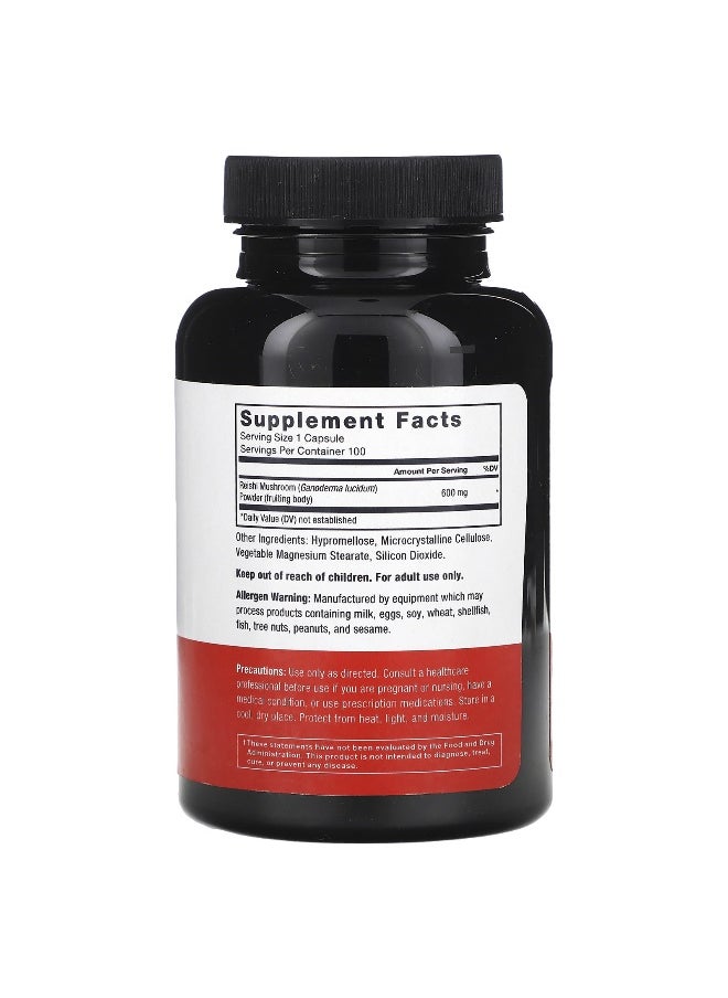 Force Factor Force Factor, Reishi, 600 mg, 100 Vegetable Capsules  - Image 2