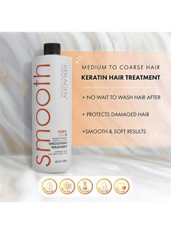 Brazilian Keratin Smoothing Treatment, Blowout Straightening System for Dry and Damaged Hair - Forte, Sulfate Free - Eliminates Curls and Frizz, Medium to Coarse Hair (16 Oz) - pzsku/Z1347399F8CB7351DA193Z/45/_/1686642823/5e1661e7-7755-488c-9744-a66ad05e7cd6