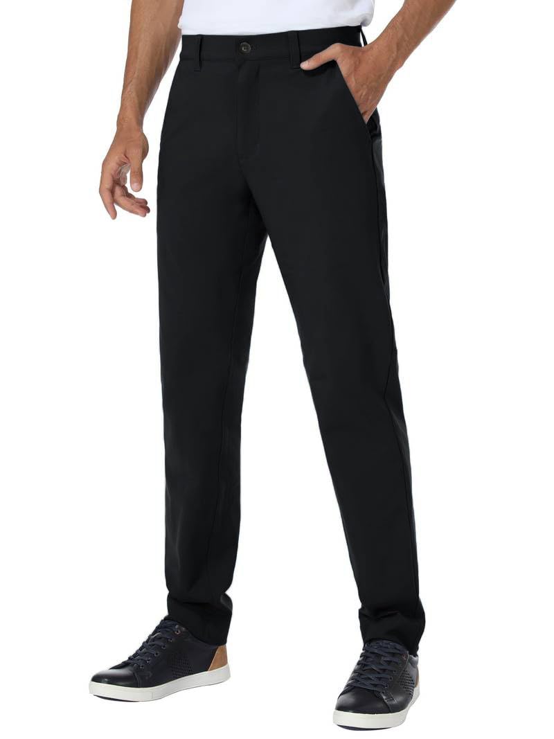 TOPLOT Men's Formal Trouser | Regular Fit Design | Structured Look Finish | Comfortable Waistband | Clean Styling | Elegant Wear | Perfect for Office, Formal & Business Wear (5222_36_Black) - Image 5