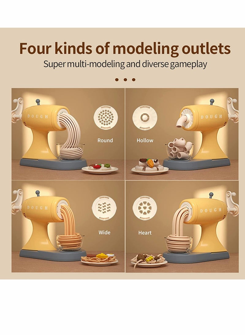 KASTWAVE Dough Kit for Kids, Dough Play Toys Noodle Maker, Kitchen Set Pasta Maker for Kids Birthday Weekend Party Pretend Gift for Toddler 3 4 5 6 7 8 - Image 2