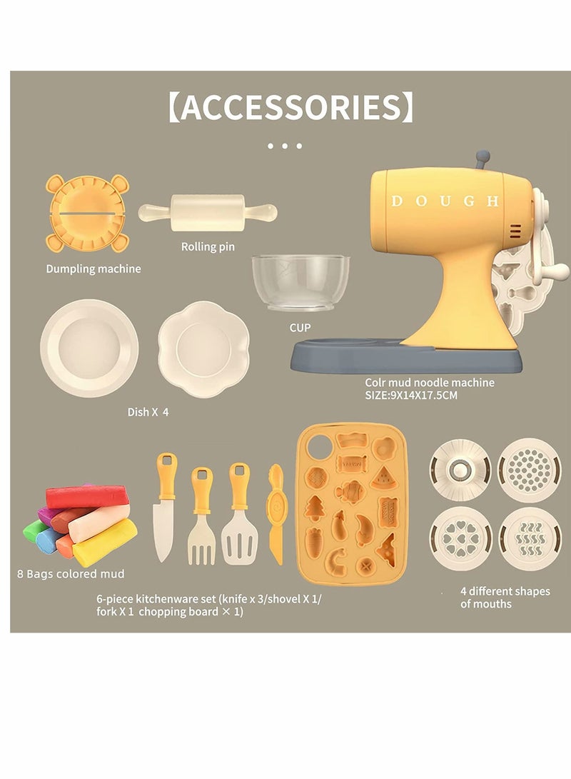 KASTWAVE Dough Kit for Kids, Dough Play Toys Noodle Maker, Kitchen Set Pasta Maker for Kids Birthday Weekend Party Pretend Gift for Toddler 3 4 5 6 7 8 - Image 4