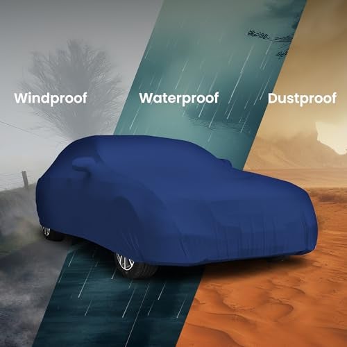 AutoGuys Car Cover Waterproof TU-I for Maruti Vitara Brezza [Year 2015 Onwards] - Vitara Brezza Car Cover Dust & UV Protection Vitara Brezza Car Body Cover with Mirror Pocket Cotton Lining - Image 3