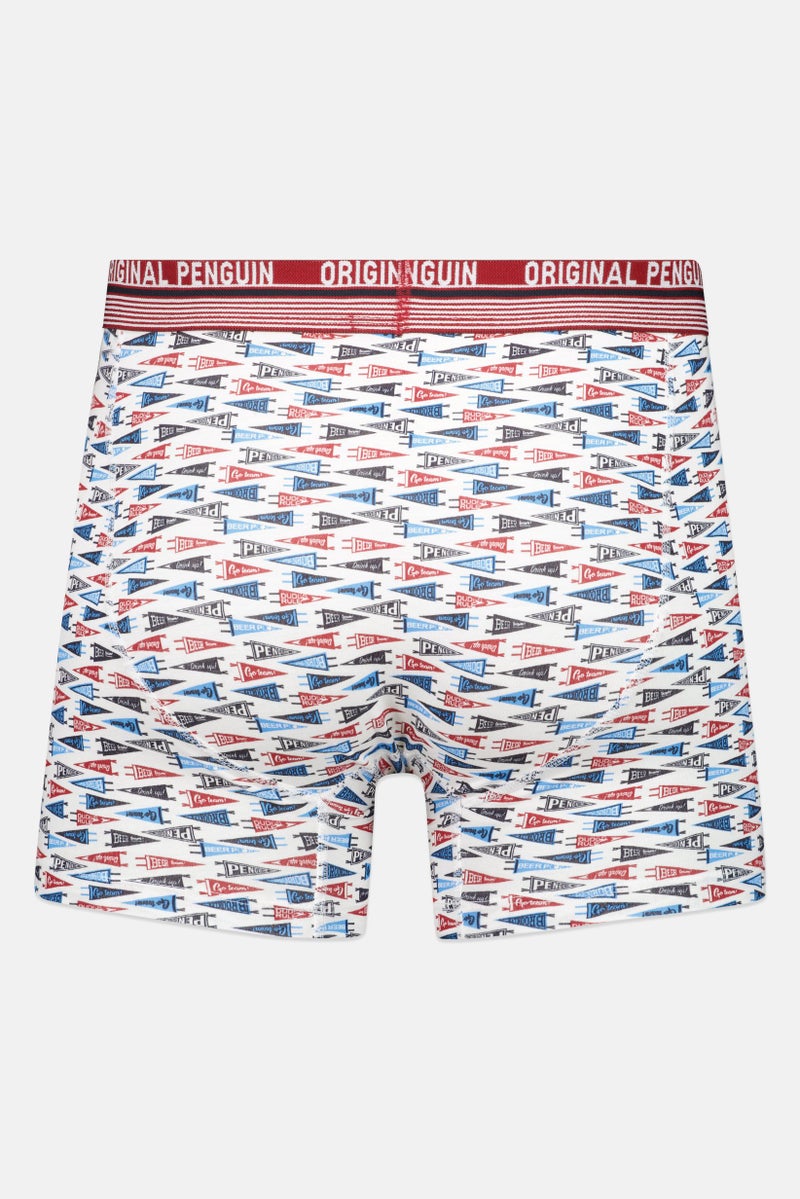 Original Penguin Men 2 Pieces Brand Logo Boxer Briefs, Multicolor - Image 3