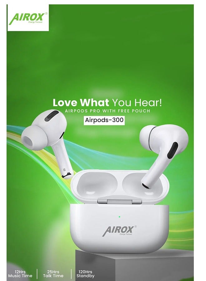 Airox AirPods Pro 5.1 X300 Super Bass Longer Play Time - Earbuds Wireless Bluetooth Earphones - Image 4