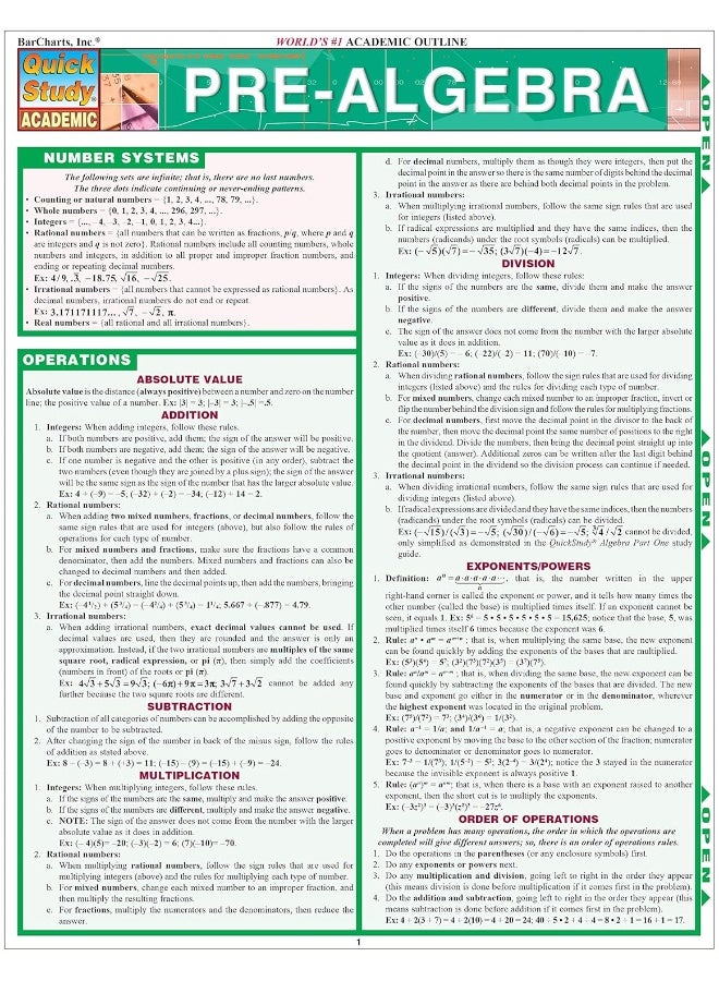 Pre-Algebra - Image 2