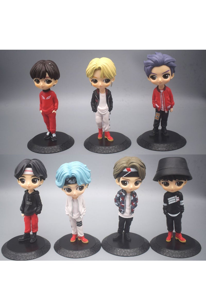 BTS Mini Car Plush Collectible Figure – 15.5cm Cute Q-Version Doll / Car Sticker  - Image 2