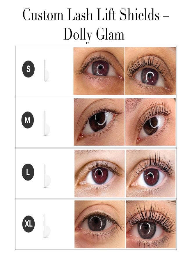 DLUX PROFESSIONAL Lash Lift Shields, 16 Pcs/8 Sizes Lash Lift Rods, Lash Lift Pads for Eyelash Curling and Lifting, Reusable Silicone Lash Rods for Eyelash Perm Lamination - Image 3